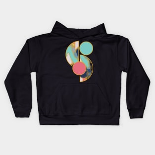 Bright vibrant modern earth tones colors unique original contemporary art 373 Abstract Kids Hoodie